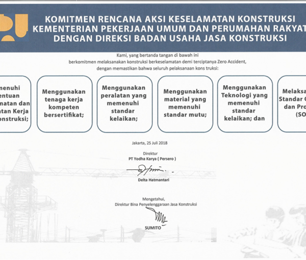 Komitmen Rencana Aksi Keselamatan Konstruksi Direktur
